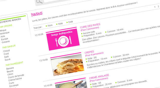 Site Internet C'est du Gâteau ! (zoom)